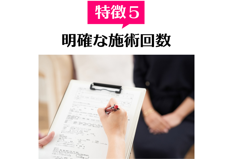 特徴5 必要な通院回数をお伝えします