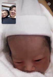 次男との初対面の瞬間